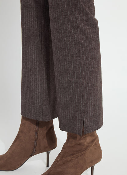 Baby Boot Ankle Pant in hairline stripe by Lysse