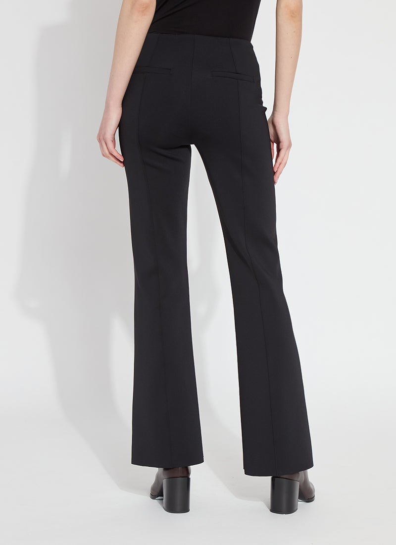 Spencer Hi Waist Neoprene Trouser in black by Lysse