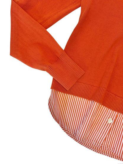 Long Sleeve 2Fer in sienna by J.Society