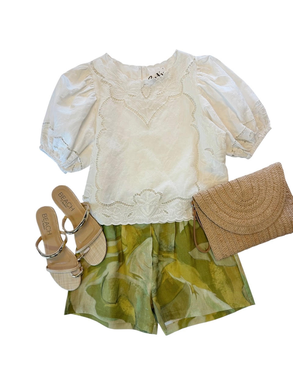 Anouk Top in soft white by dRA
