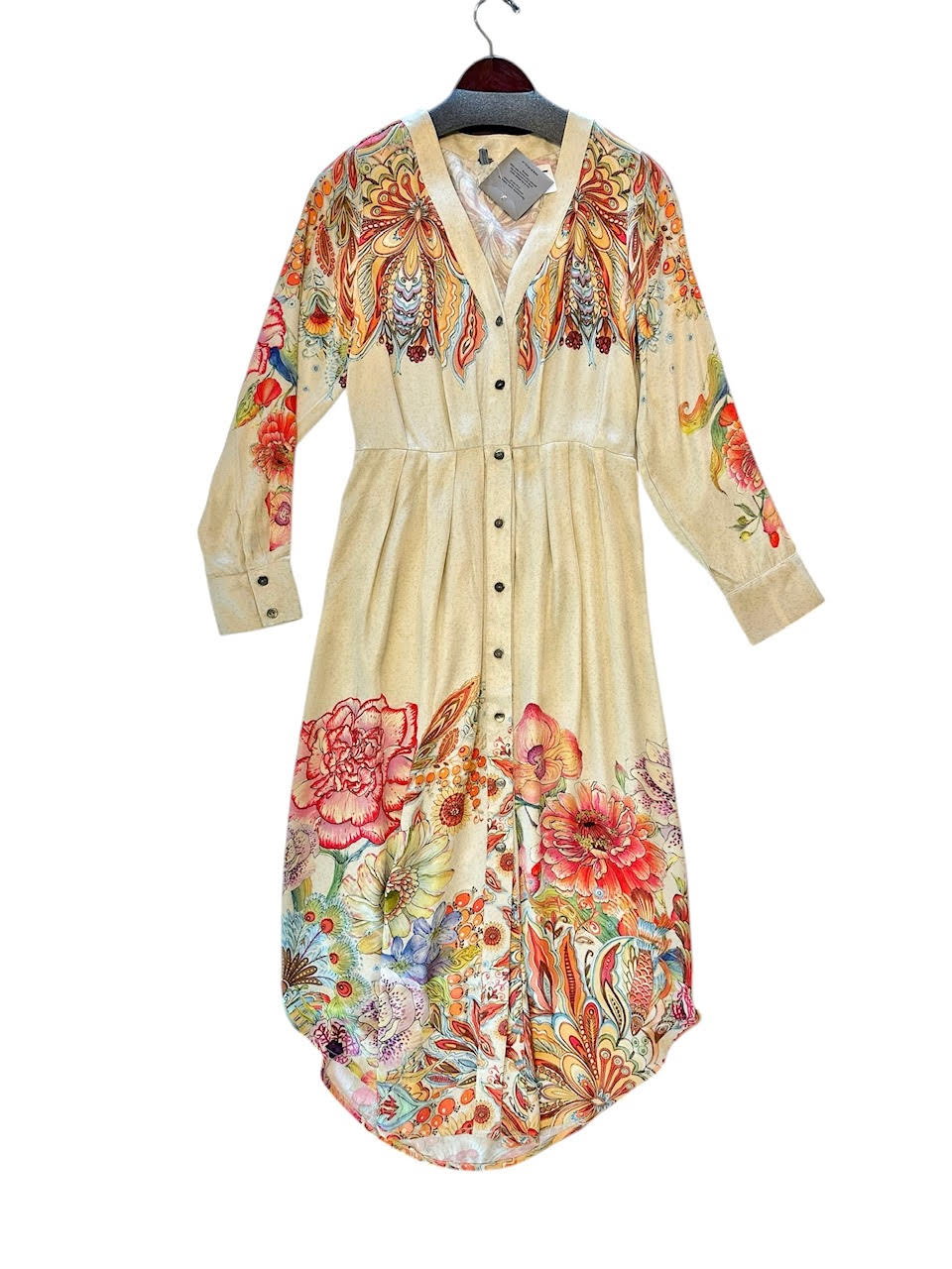 Rikke Floral Dress in off white by Blank