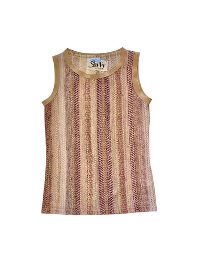 Sleeveless Lace Top in taupe multi by Zero Degrees Celsius