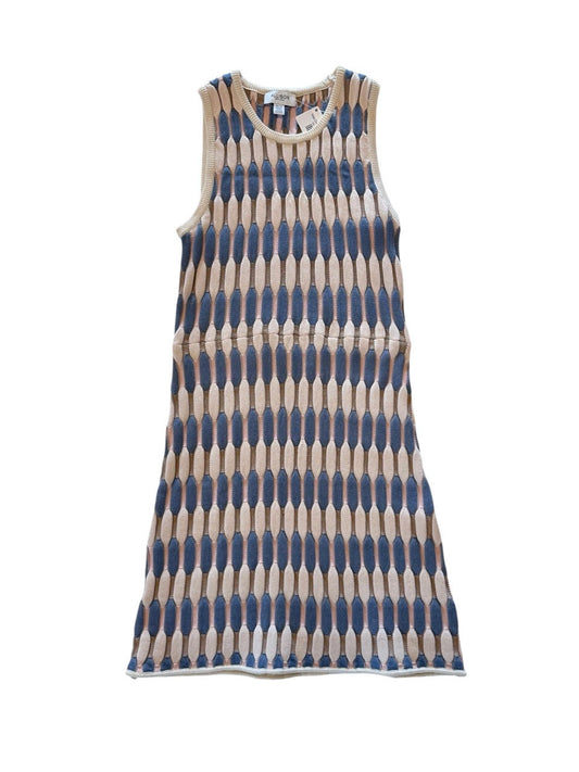 Nikki Dress in ivory/blue by Allison