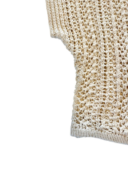 Tasha Open Weave Sweater in vintage cream by Another Love