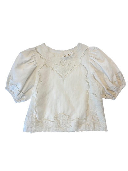 Anouk Top in soft white by dRA