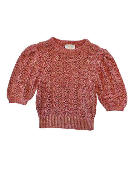 Sonnette Sweater in red bud by Cleobella