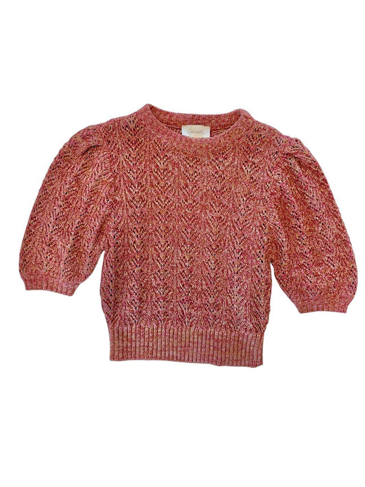 Sonnette Sweater in red bud by Cleobella
