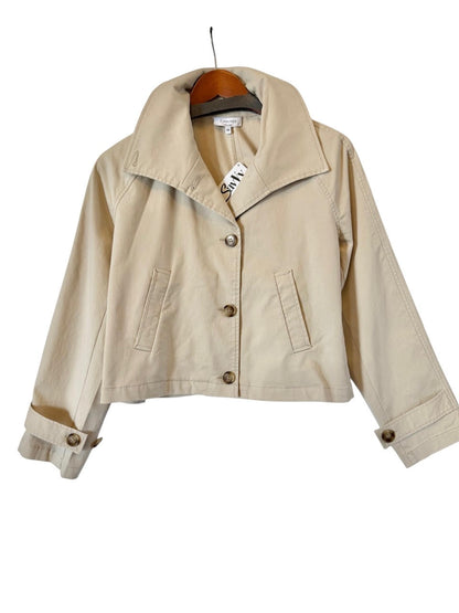Cropped Trench in khaki by J. Society