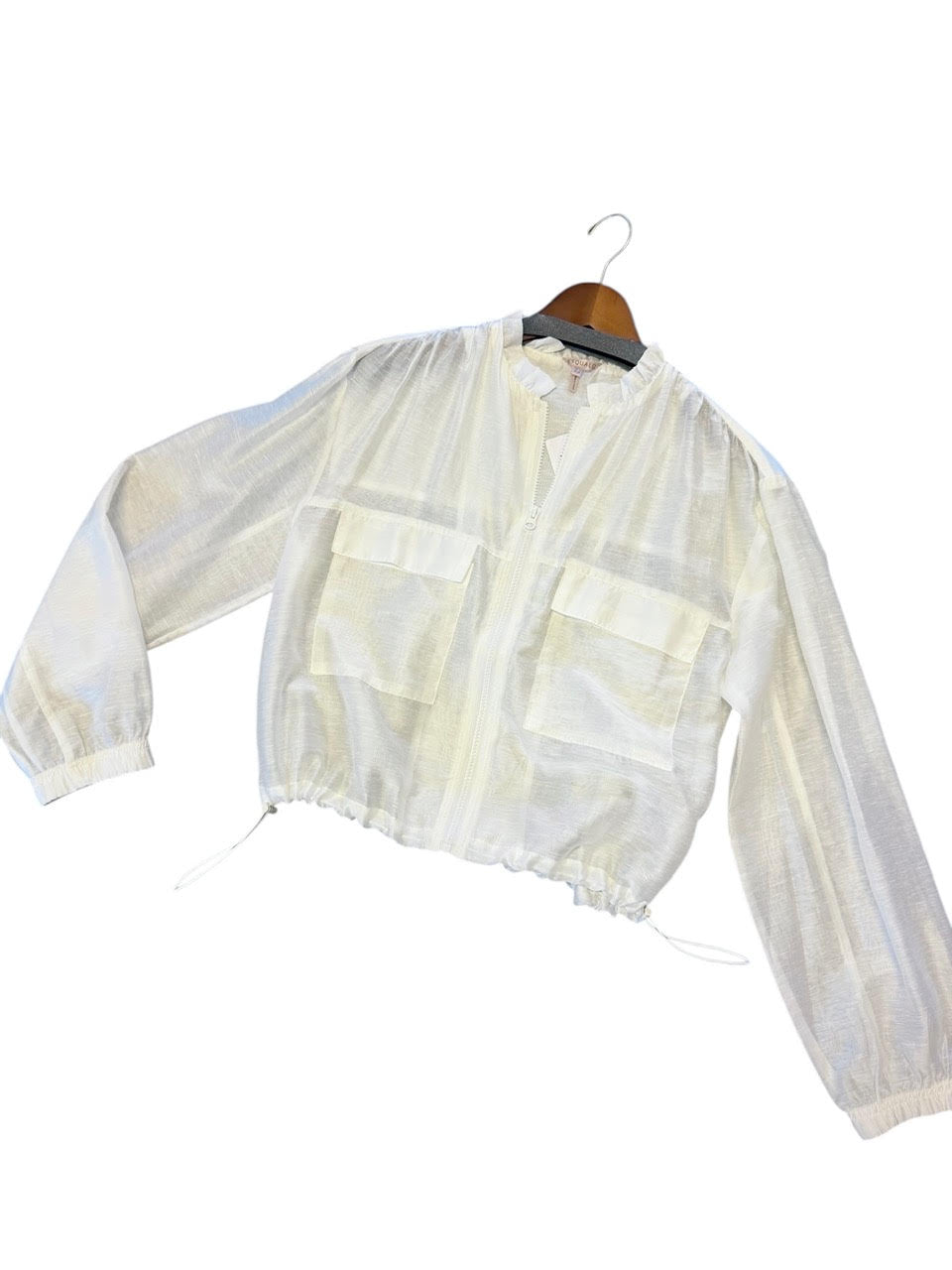 Light Weight Bomber Jacket in off white by Esqualo
