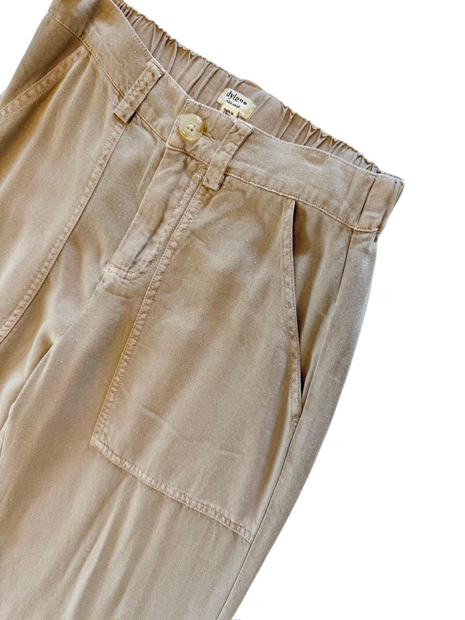 Casey Wide Leg Pant in khaki by Dylan