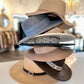 Double Circle Band Hat in beige