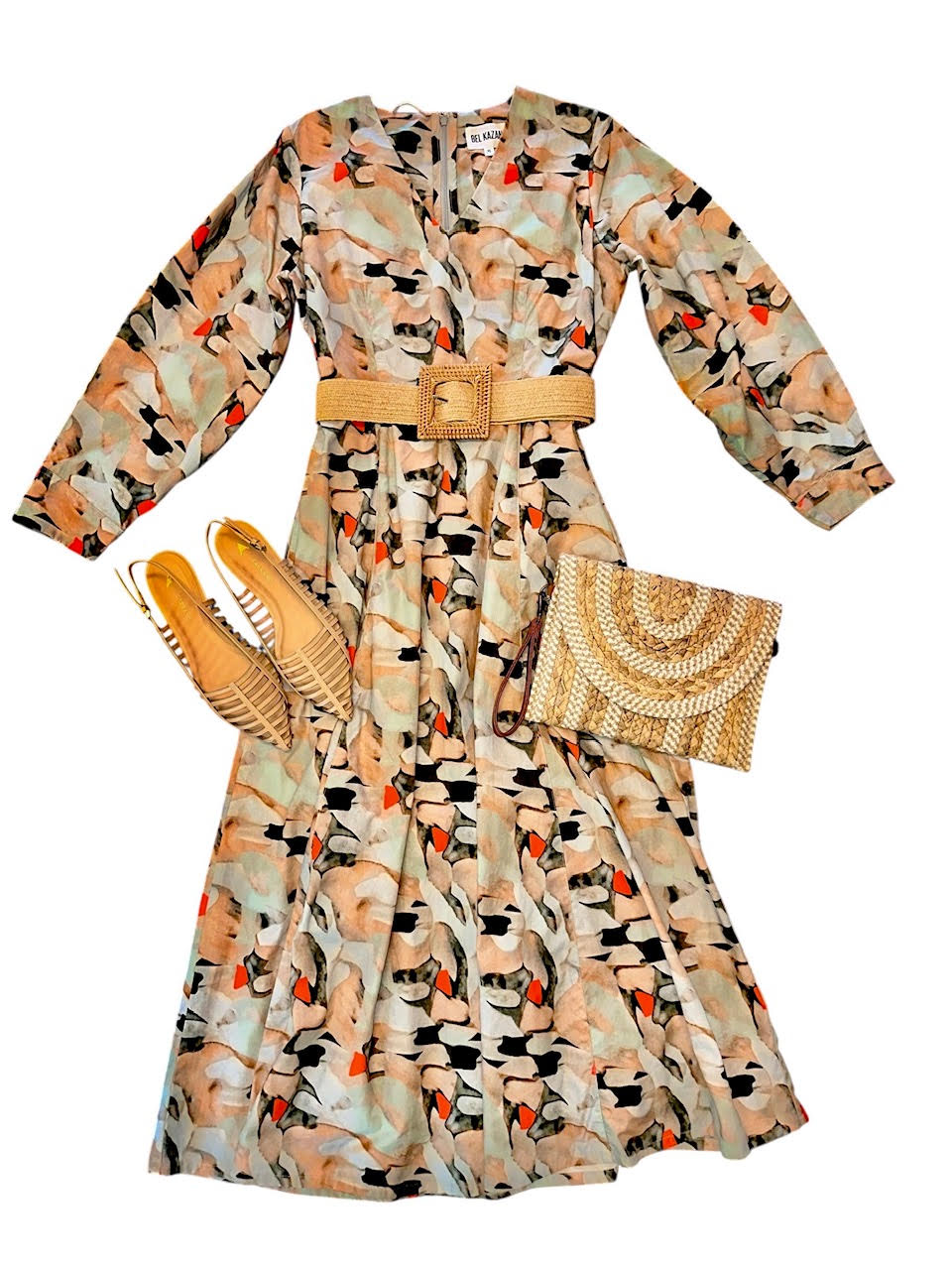 Nora Printed Maxi Dress in bandelier by Bel Kazan