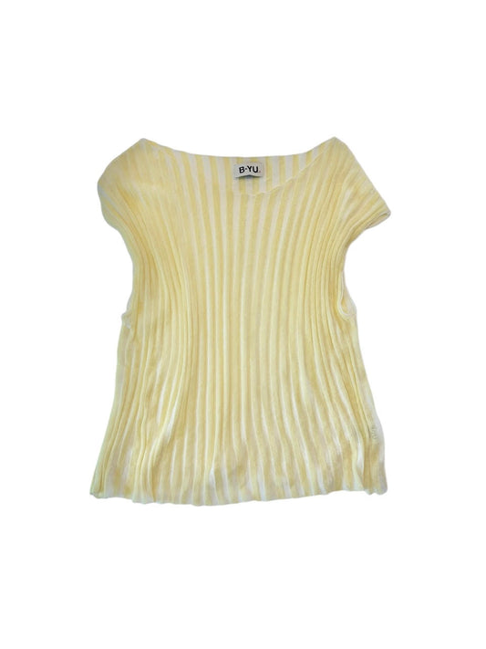 Light Weight Stripe Sweater in canarino by B-YU