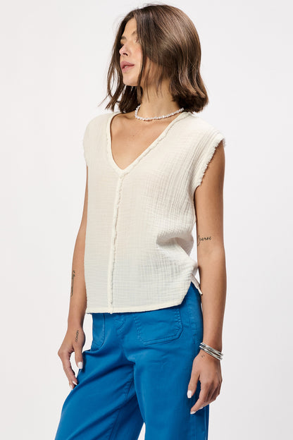 Izzie Top in white by Another Love