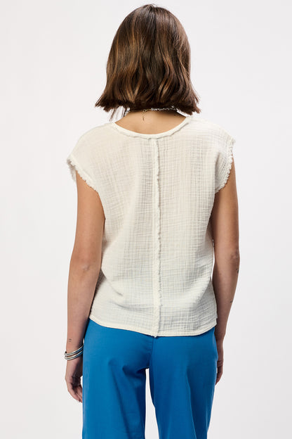Izzie Top in white by Another Love