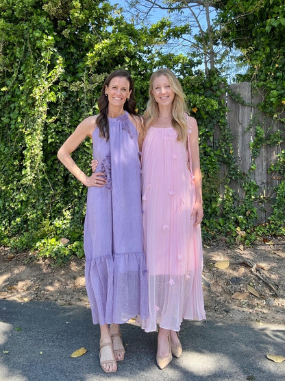 3D Flowers Dress in lavender by Zero Degrees Celsius