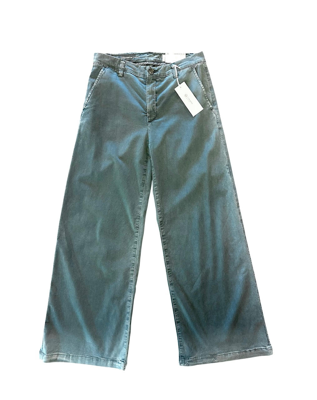 Caden Wide Leg in sulfur slate storm by AG