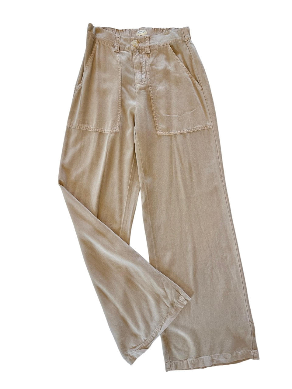 Casey Wide Leg Pant in khaki by Dylan