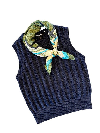 Embree Sweater Vest in Marine by Steve Madden