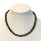 Rondelle 18" Necklace with Small Swivel Clasp in gunmetal by Virtue