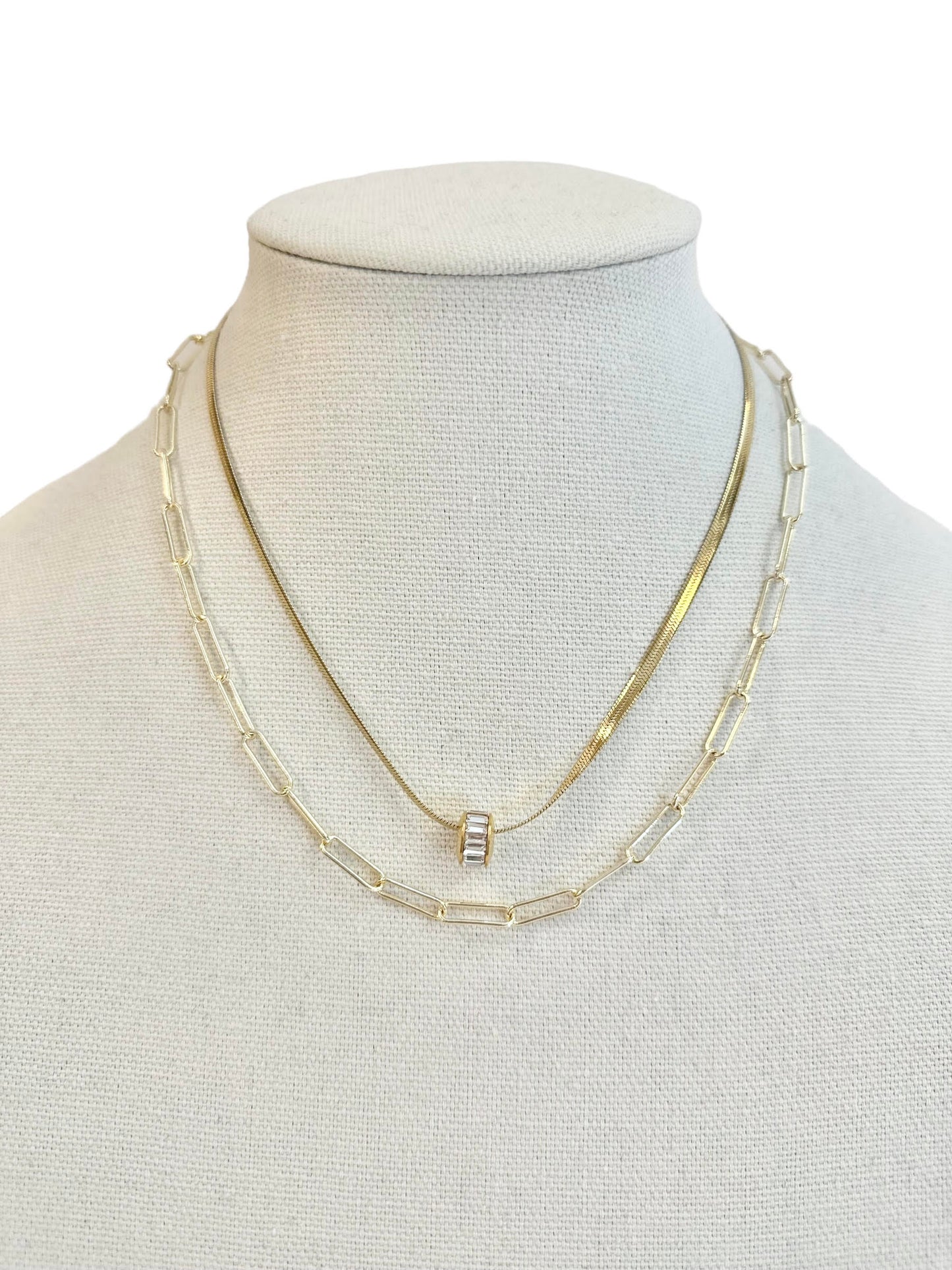 Eden Necklace in gold by Farrah B