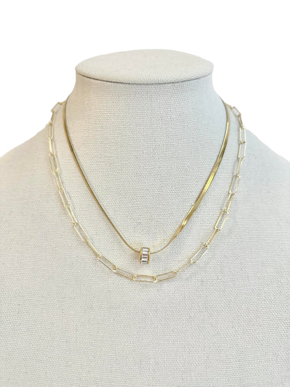 Eden Necklace in gold by Farrah B