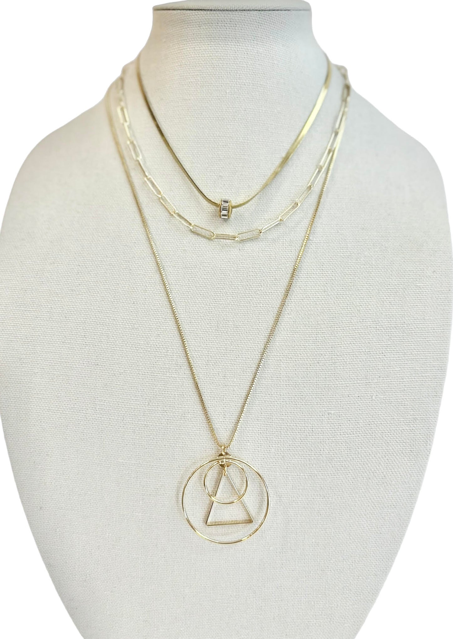 Eden Necklace in gold by Farrah B