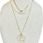 Hampton necklace in gold by Farrah B