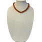 16" Glass Washer Necklace in clay by Virtue
