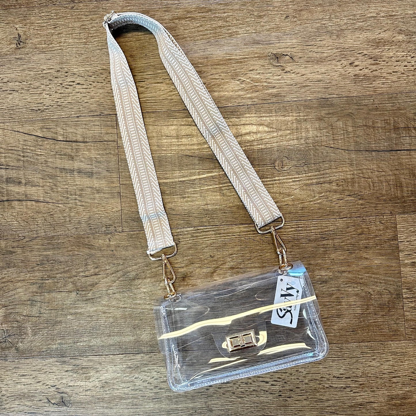 Adjustable Printed Strap in beige