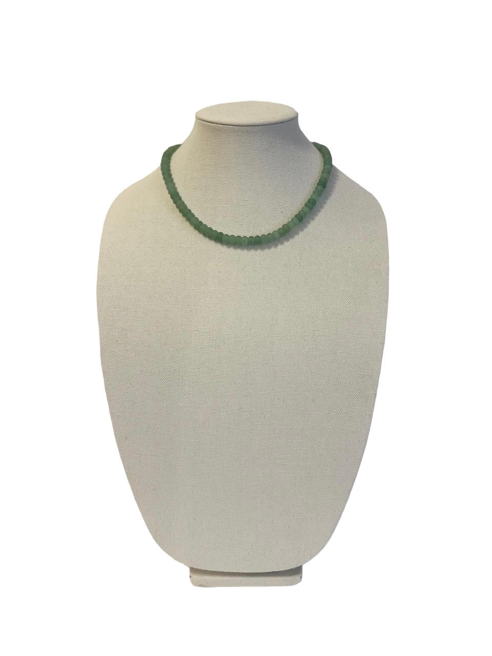 Rondelle 18" Necklace with Small Swivel Clasp in seafoam by Virtue