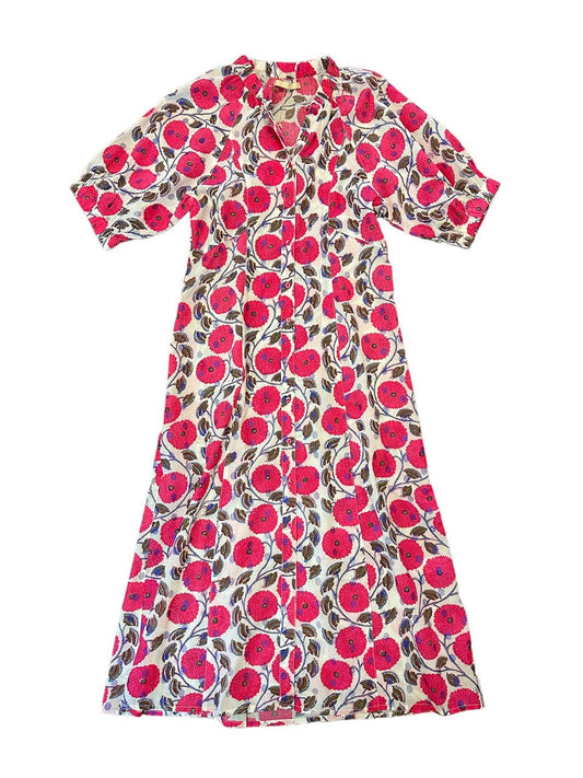 Apollo Maxi Dress in poppy pink by Lola Australia