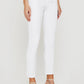 Mari High Rise Slim Straight Crop in aesthetic white by AG