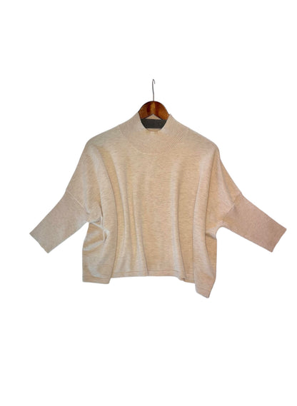 Aja Ortho Solid Sweater in ecru by Kerisma