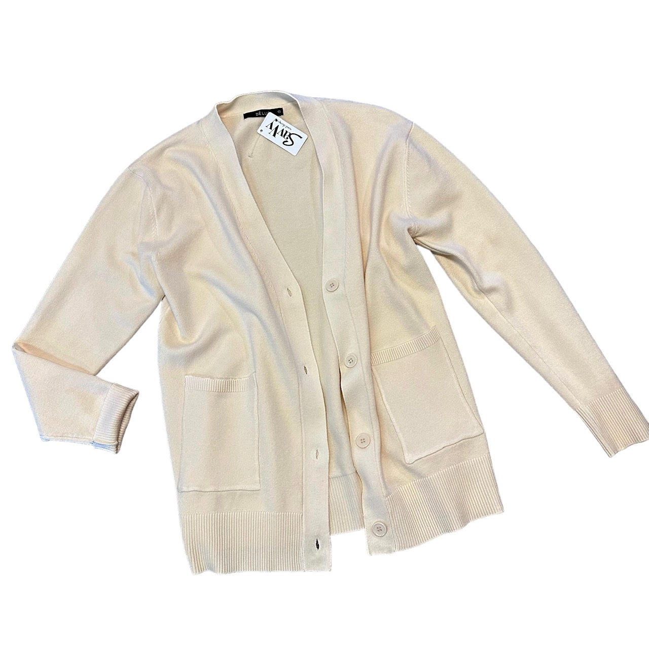 Picasso Cardigan in off white by Deluc