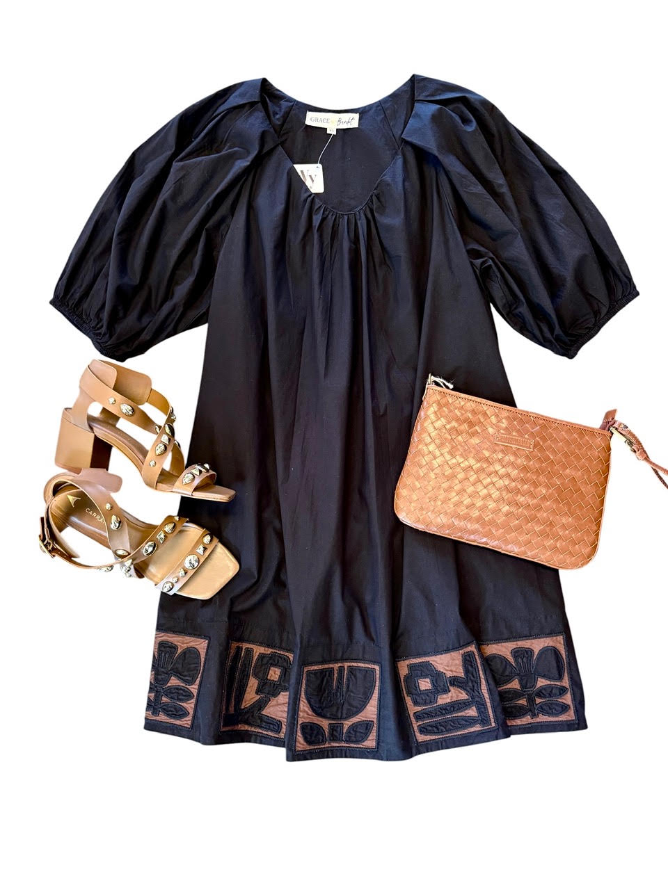 Judy Mini Dress in black by Grace and Bardot