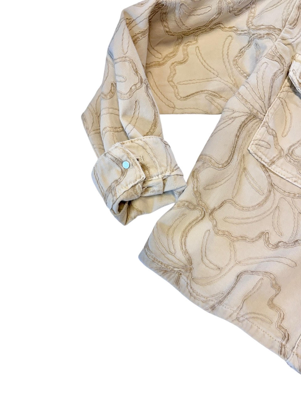 3D Embroidered Jacket in beige by Esqualo