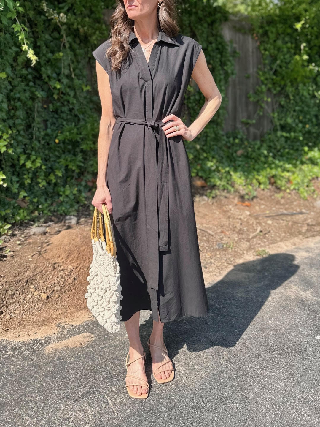 Imola Dress in black by Deluc