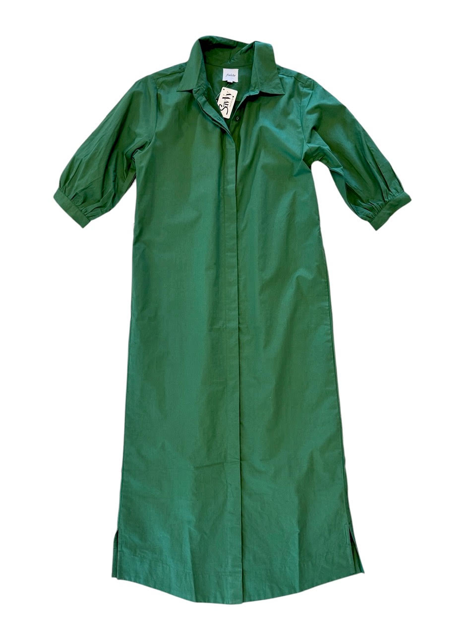 Amelie Maxi Dress in forest green by Fraiche