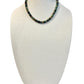Rondelle 18" Necklace with Small Swivel Clasp in matte green multi by Virtue
