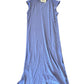 Cap Sleeve Column Dress with Side Slits in blue pea by Mododoc