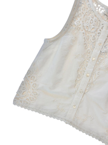 Eileen Top in ivory by Cleobella