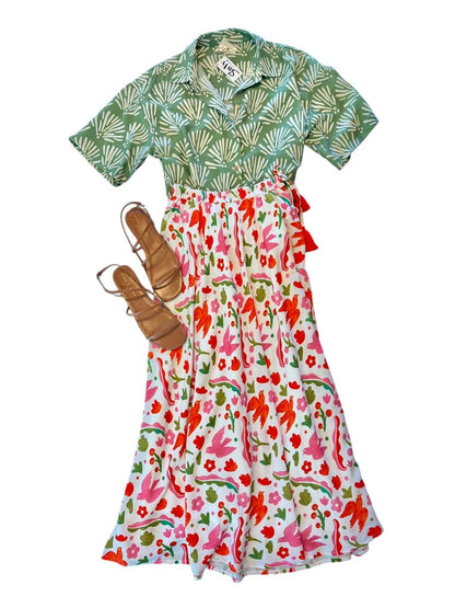 Vanilla Printed Skirt in mexico by Nimo