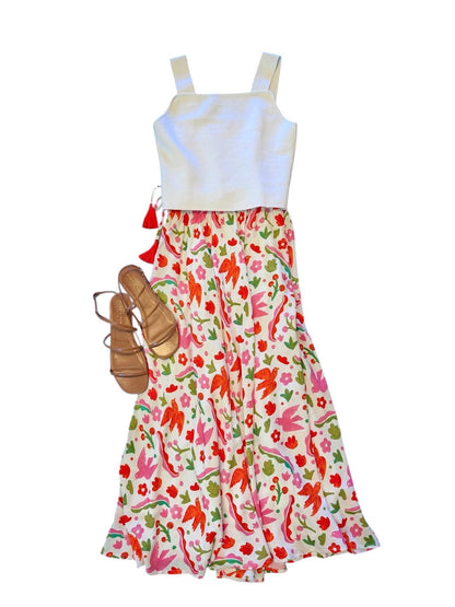 Vanilla Printed Skirt in mexico by Nimo