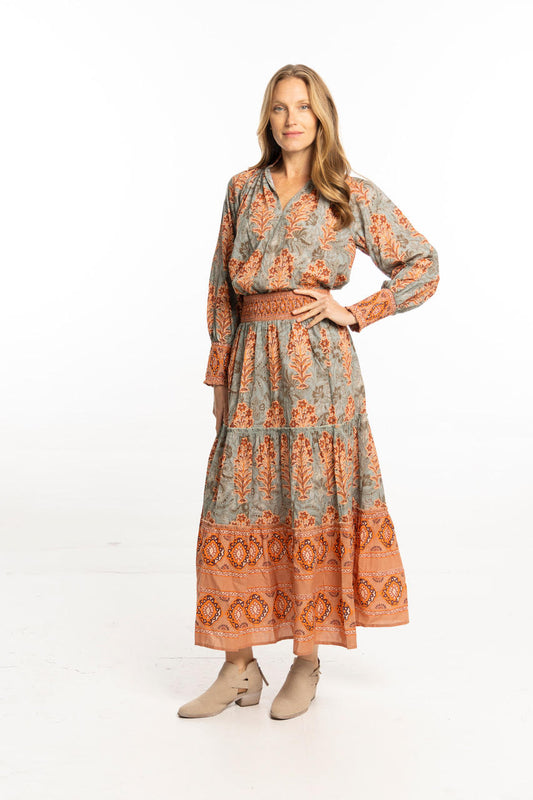 Nour Maxi Skirt in egyptian blue by Bindu