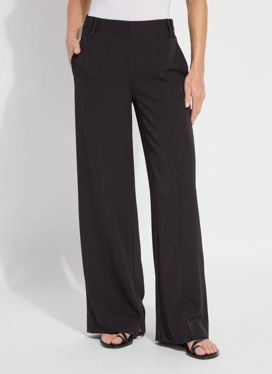 Ellison Elastic Waistband Trouser in black by Lysse