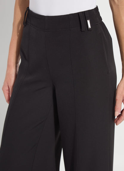 Ellison Elastic Waistband Trouser in black by Lysse