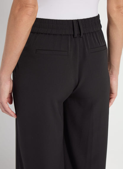 Ellison Elastic Waistband Trouser in black by Lysse