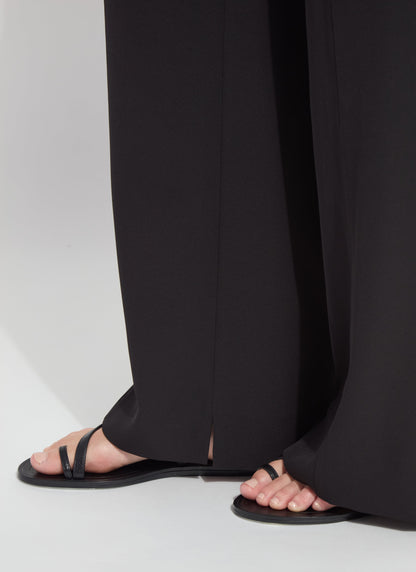 Ellison Elastic Waistband Trouser in black by Lysse
