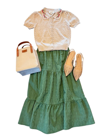 Maya Skirt in green by dRA